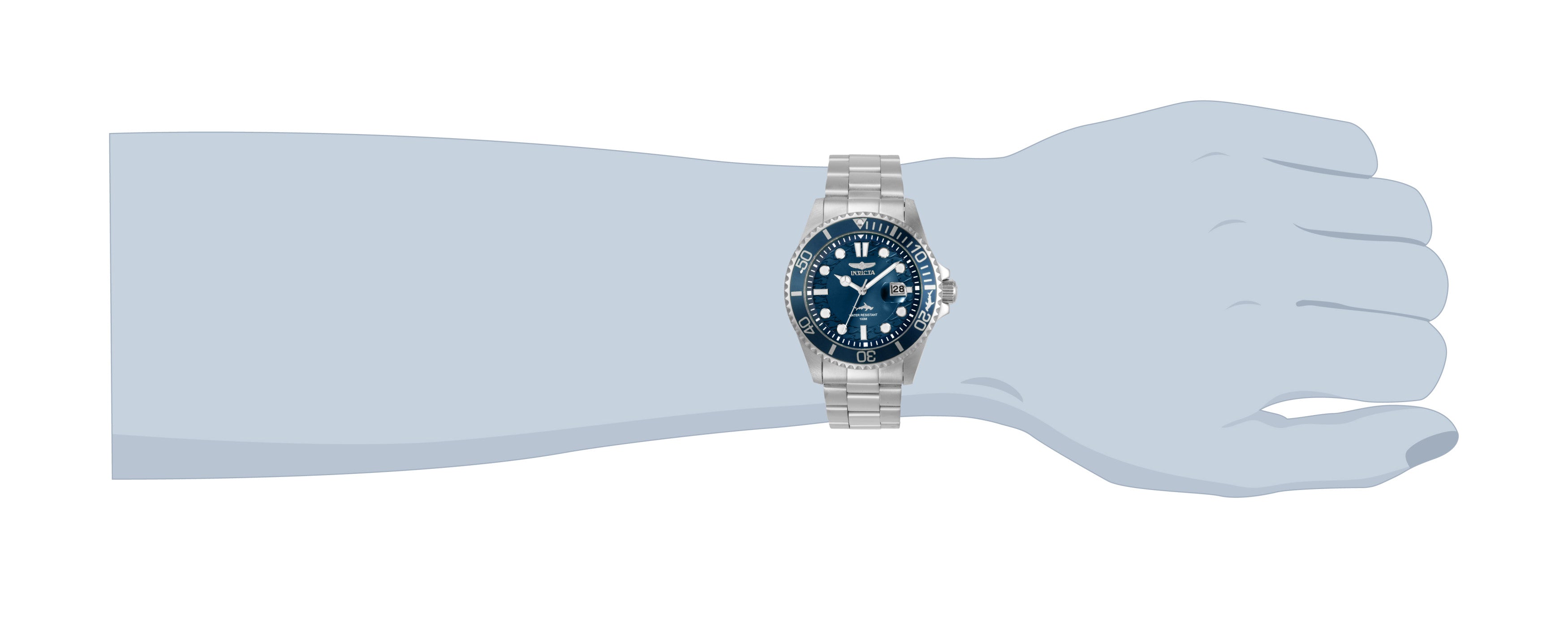 Invicta Pro Diver Quartz Blue Dial Analog Watch For - Gents 30019