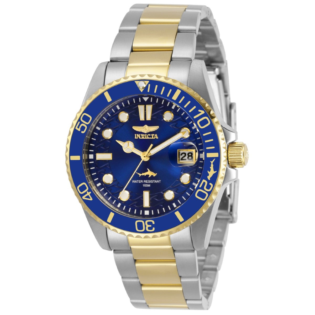 Invicta Womens Pro Diver Quartz Analog Watch with Stainless Steel Strap, Two Tone-30481