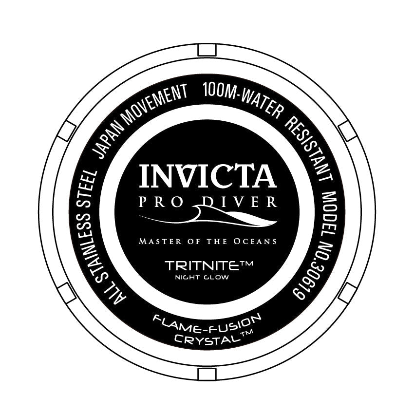 Invicta Pro Diver Black Dial Mens Watch - 30619