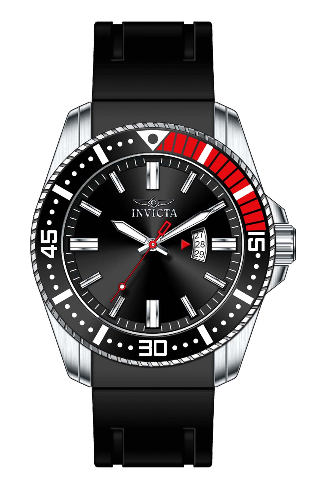 Invicta Pro Diver Black Dial Mens Watch - 30742