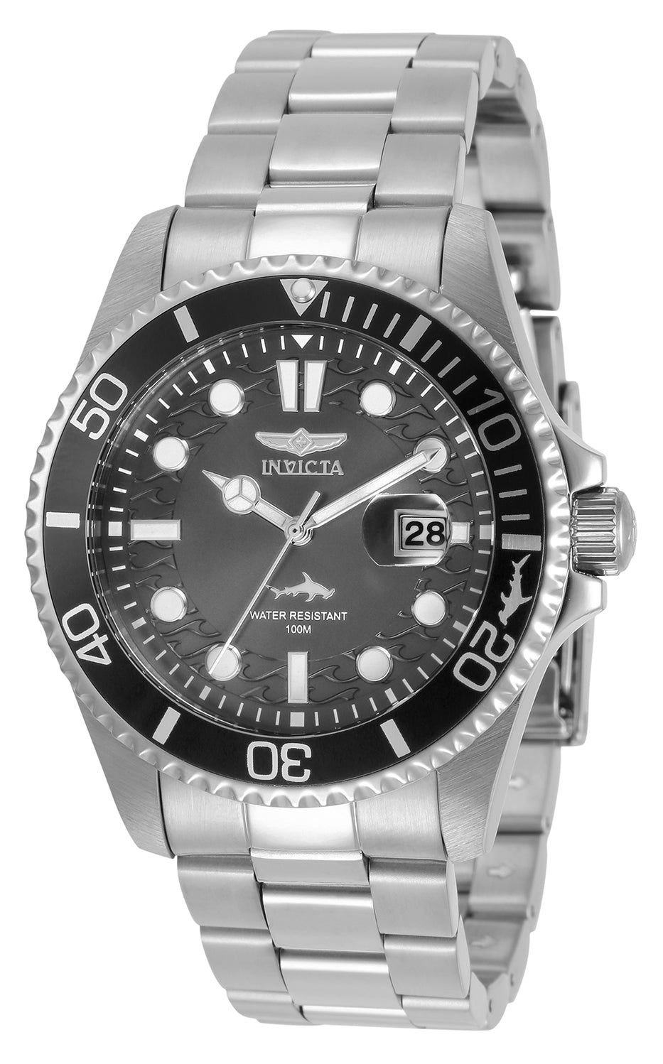 Invicta Pro Diver Quartz Charcoal Dial Analog Watch For - Gents 30806