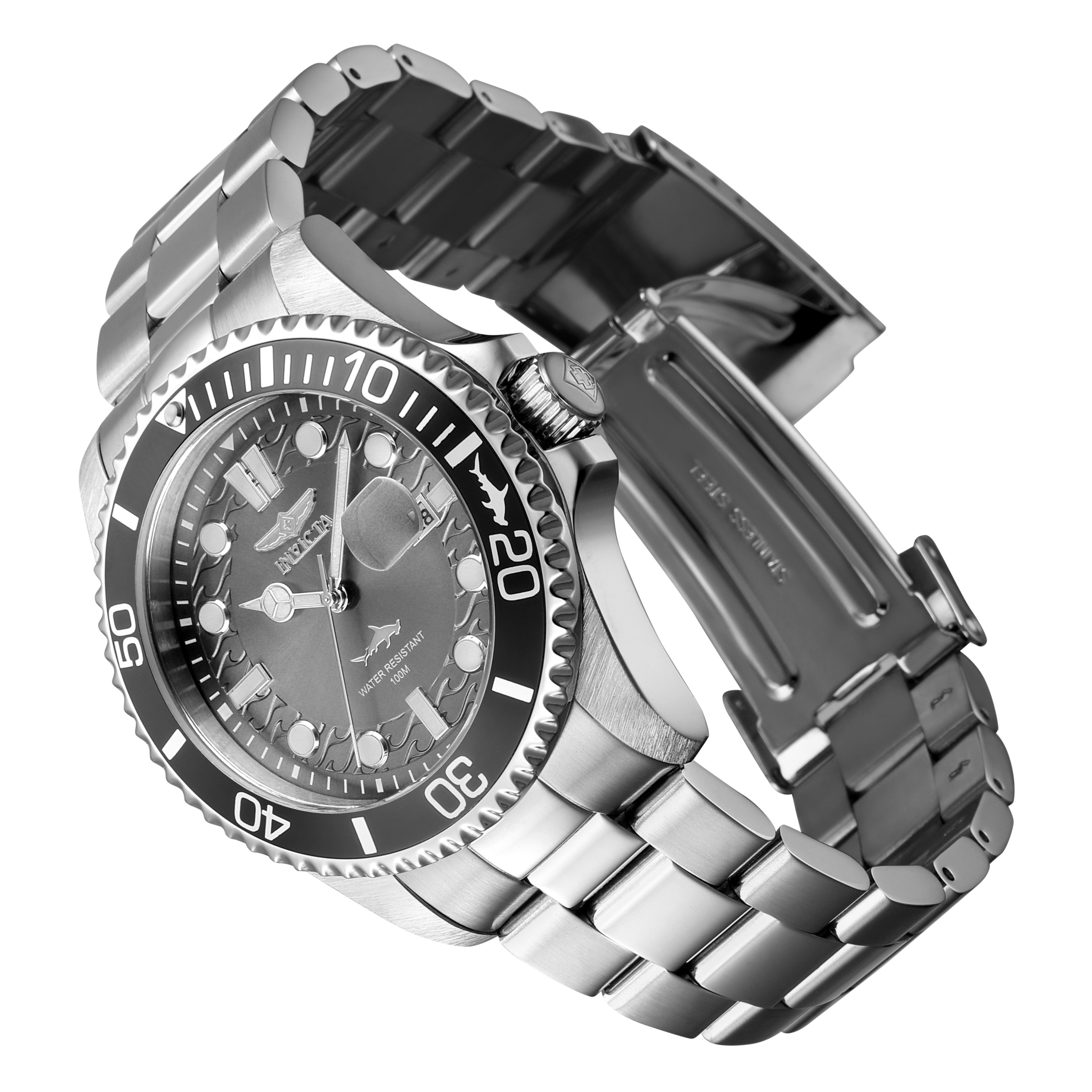Invicta Pro Diver Quartz Charcoal Dial Analog Watch For - Gents 30806