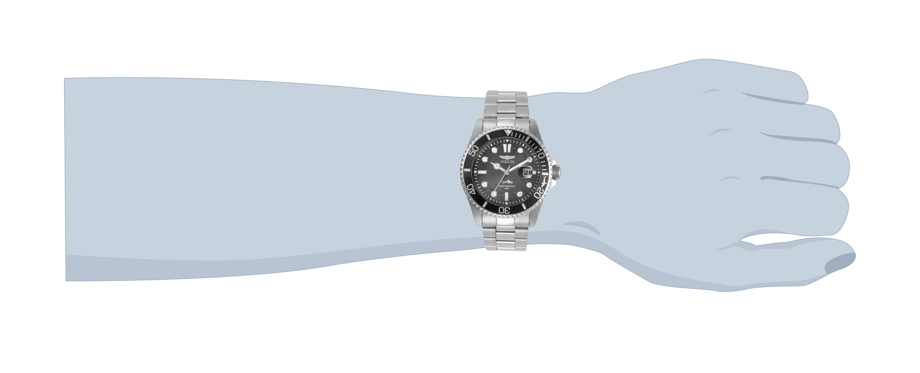 Invicta Pro Diver Quartz Charcoal Dial Analog Watch For - Gents 30806