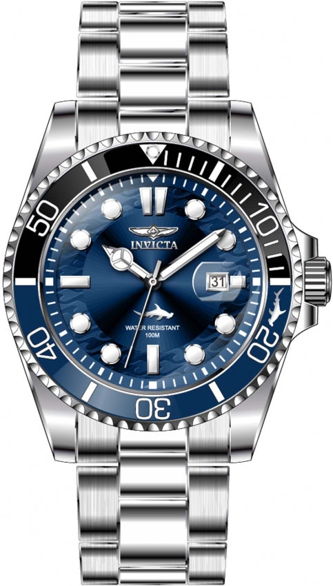 Invicta Pro Diver Men 43mm Stainless Steel Blue dial Quartz - 30807