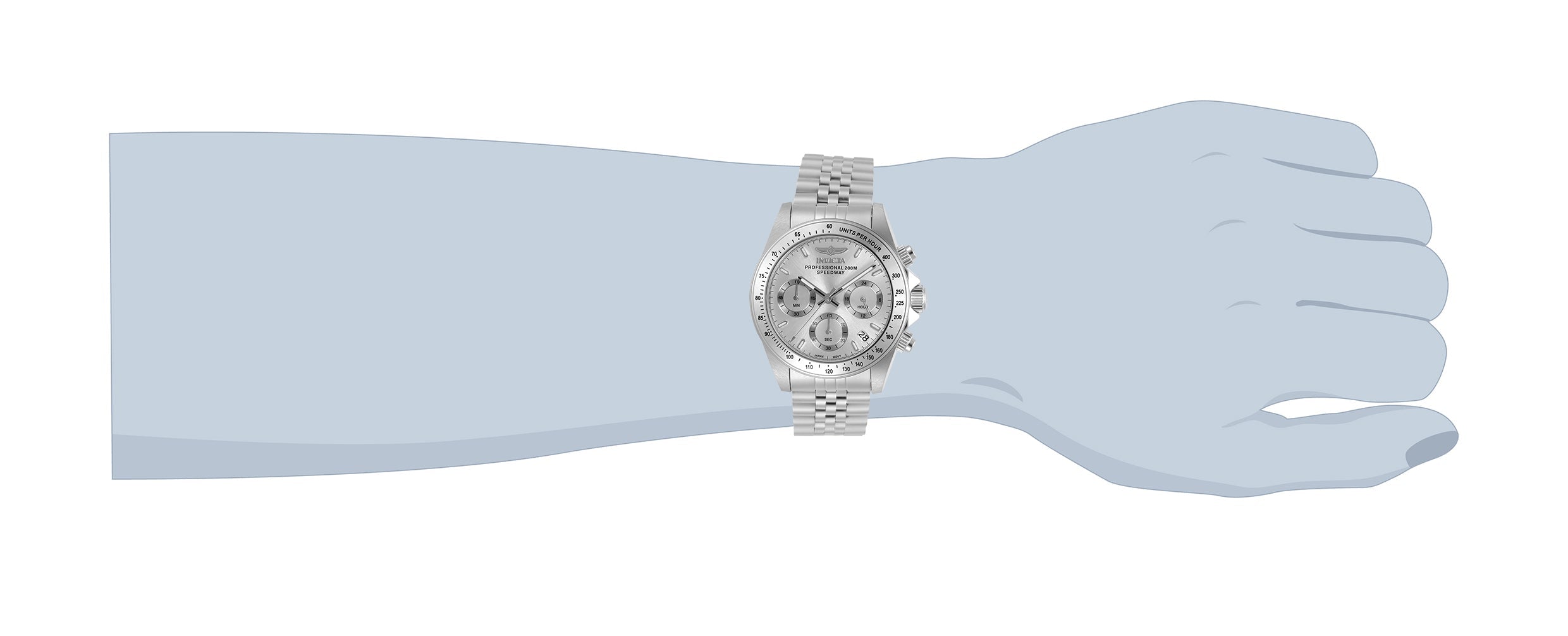 Invicta Stainless Steel Analogue Silver Dial Men&
