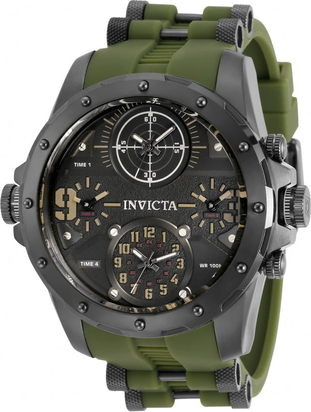 Invicta Coalition Forces Quartz Black Dial Analog Watch For Gents - 31138