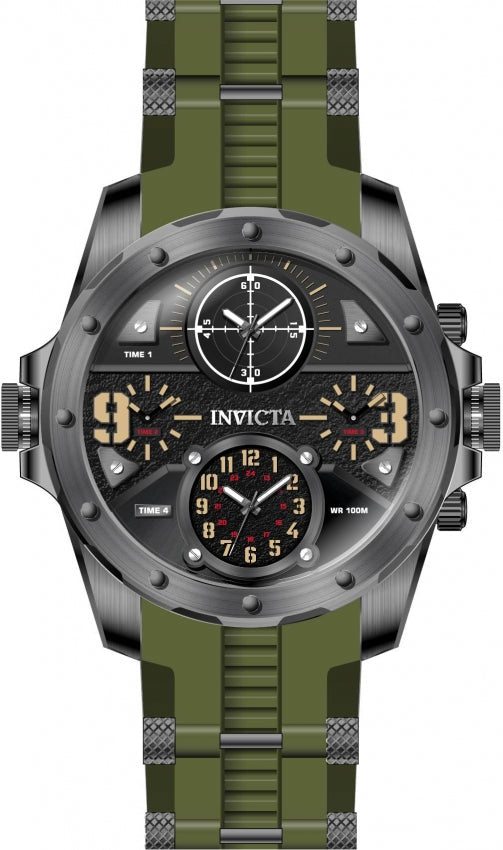 Invicta Coalition Forces Quartz Black Dial Analog Watch For Gents - 31138