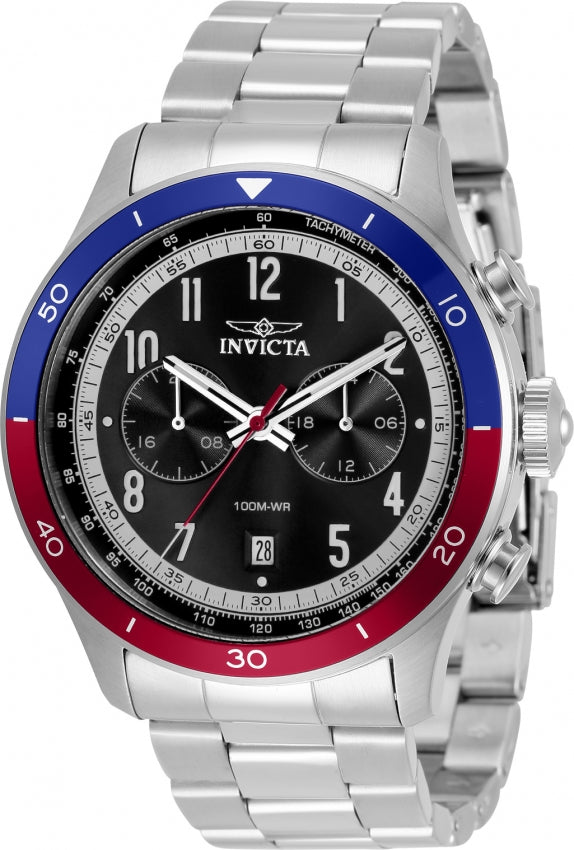 Invicta Speedway Quartz Black Dial Analog Watch For Gents - 33964