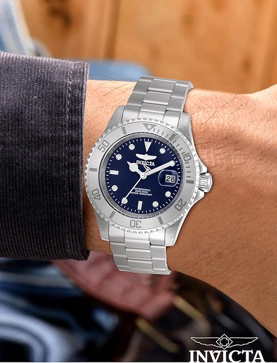 Invicta Pro Diver Quartz Blue Dial Analog Watch For Gents - 34023