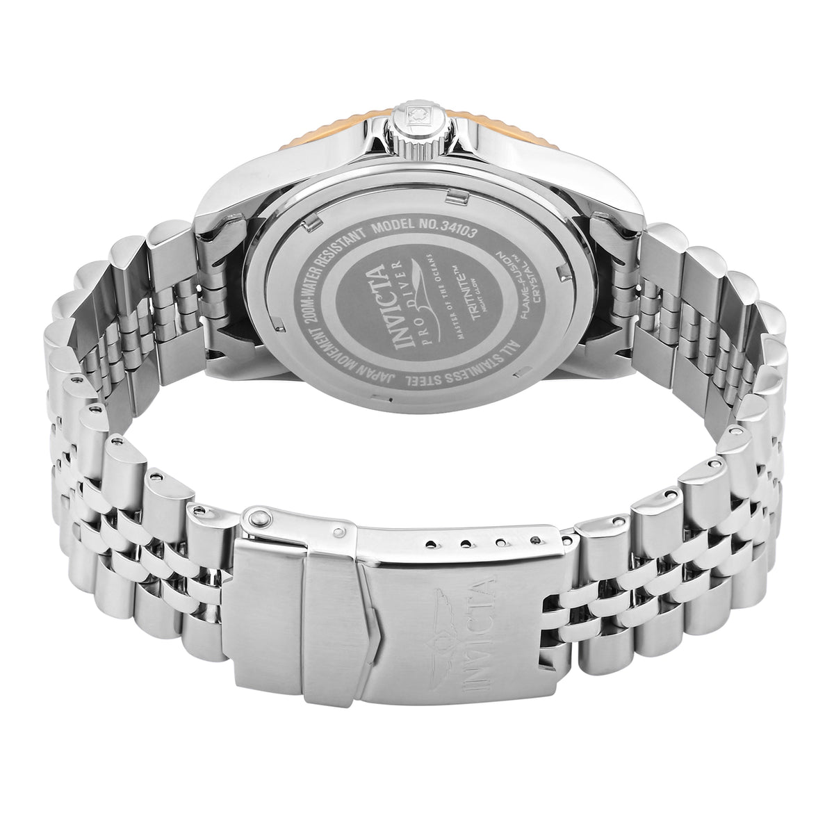 Invicta Pro Diver Quartz Black Dial Gents Watch - 34103
