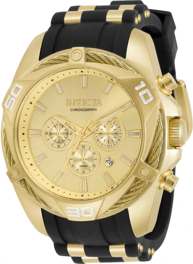 Invicta Bolt Quartz Gold Dial Analog Watch For - Gents 34142