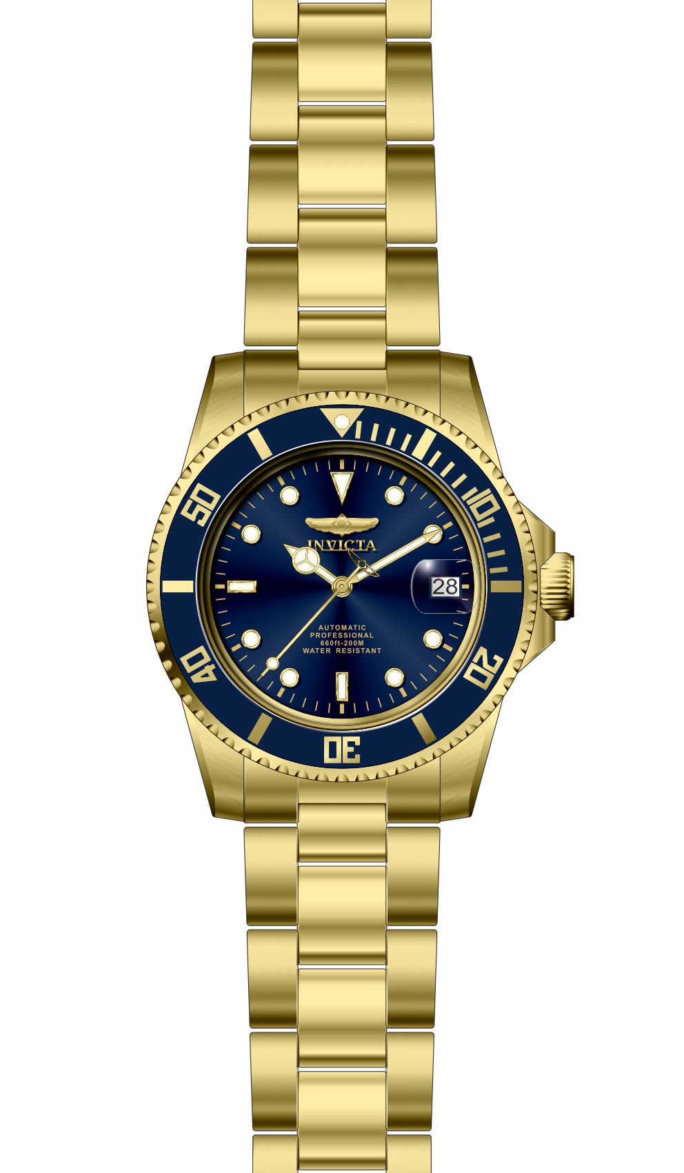 Invicta Stainless Steel Analog Blue Dial Mens Watch-35699