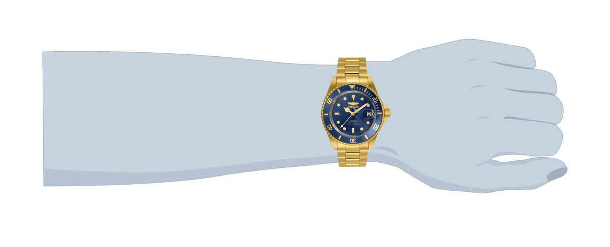 Invicta Stainless Steel Analog Blue Dial Mens Watch-35699