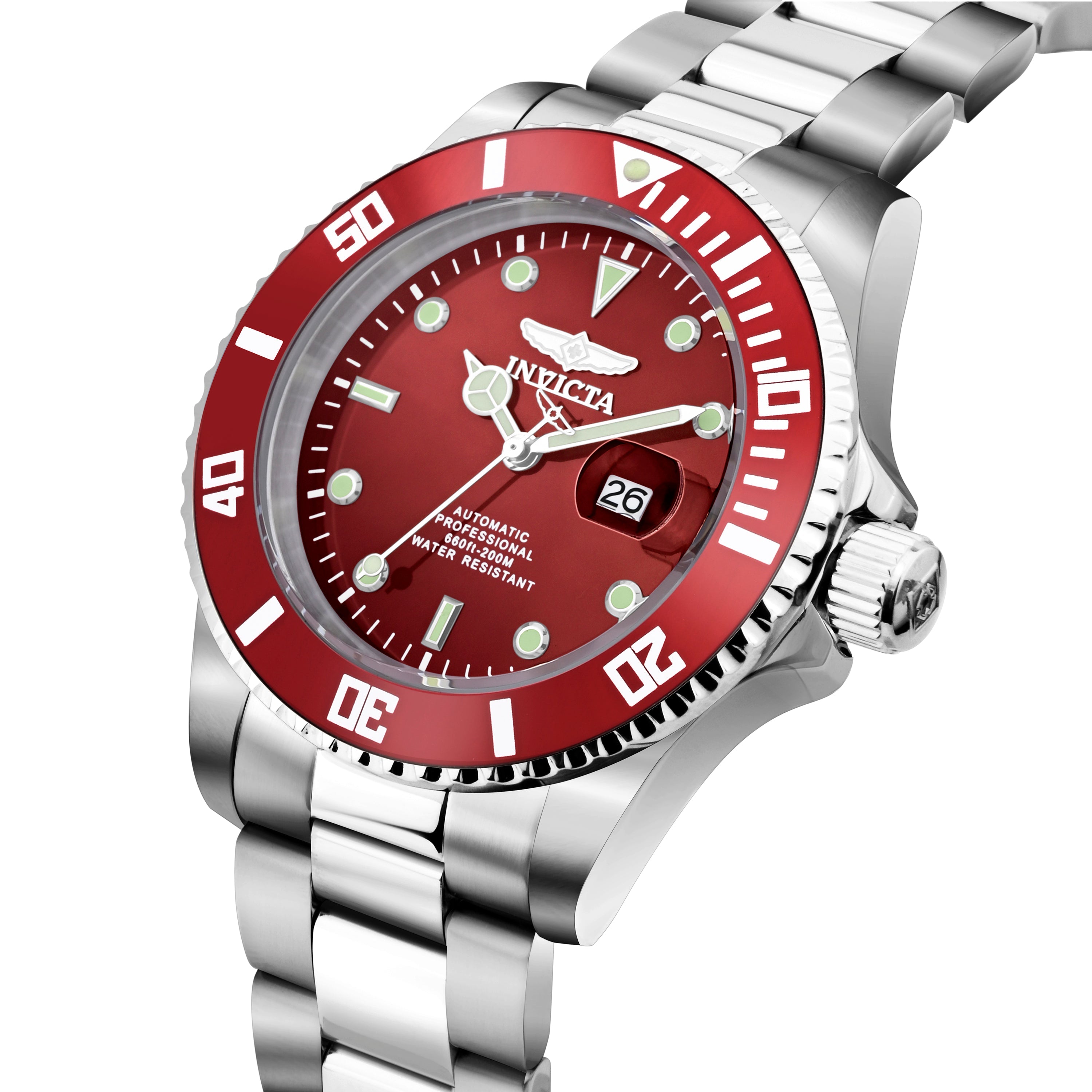 Invicta Pro Diver Automatic Red Dial Analog Watch For Gents - 35722