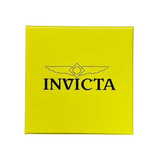 Invicta Mens Silicone Analog Gold Dial Watch-36609, Band Color:Blue