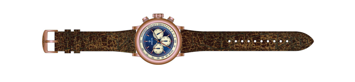Invicta Leather Analog Multicolor Dial Band Color Brown Mens Watch-37324