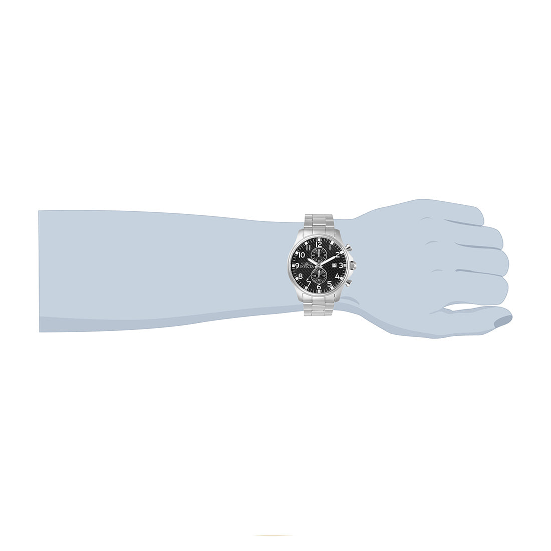 Invicta Specialty Analog Black Dial MenS Watch-0379