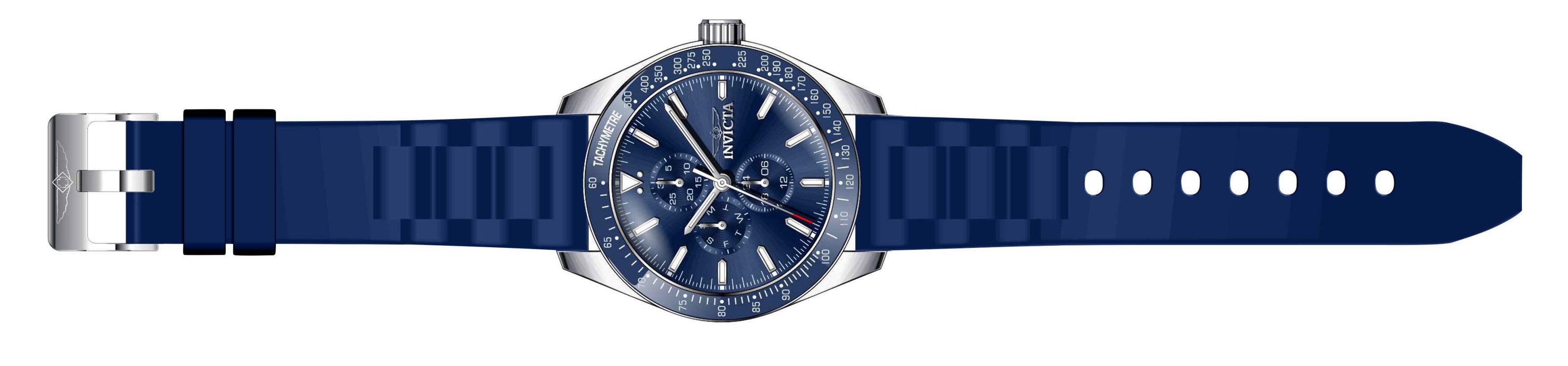 Invicta Silicone Analog Blue Dial Men&