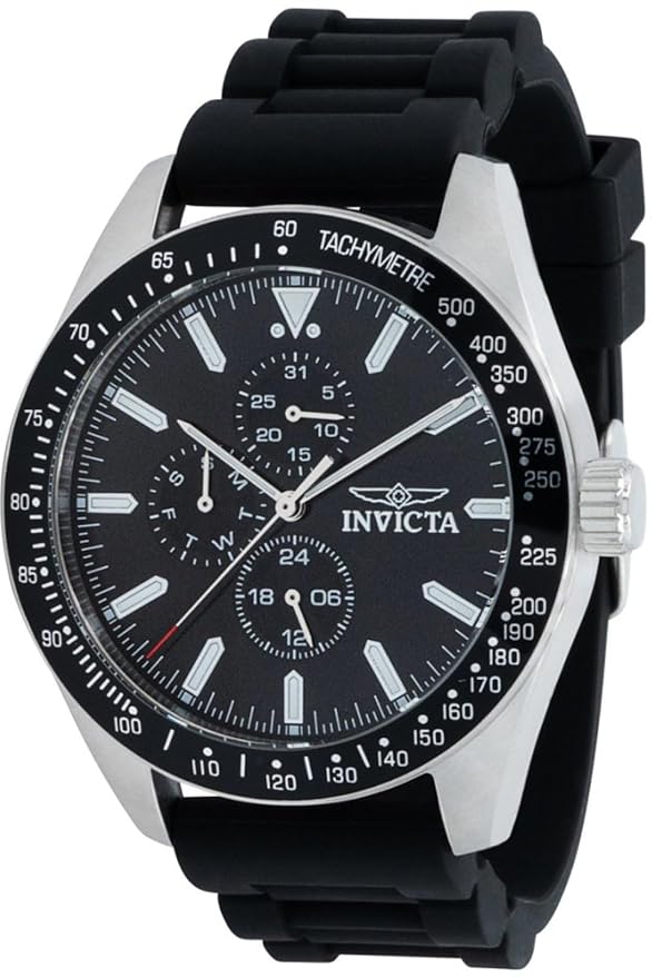 Invicta Aviator Analog Black Dial Men&