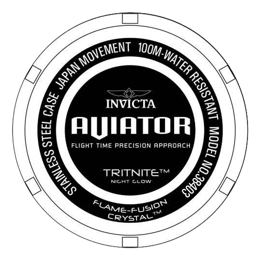 Invicta Silicone Analog Blue Dial Mens Watch-38403