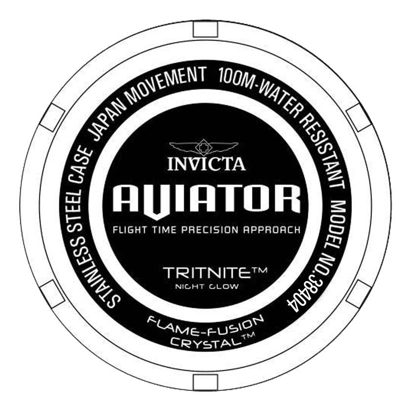 Invicta Silicone Analog Black Dial Mens Watch-38404