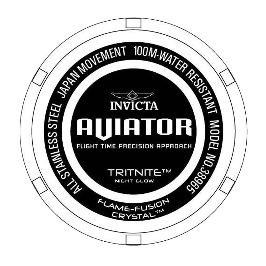Invicta Aviator Blue Dial Mens Watch - 38965