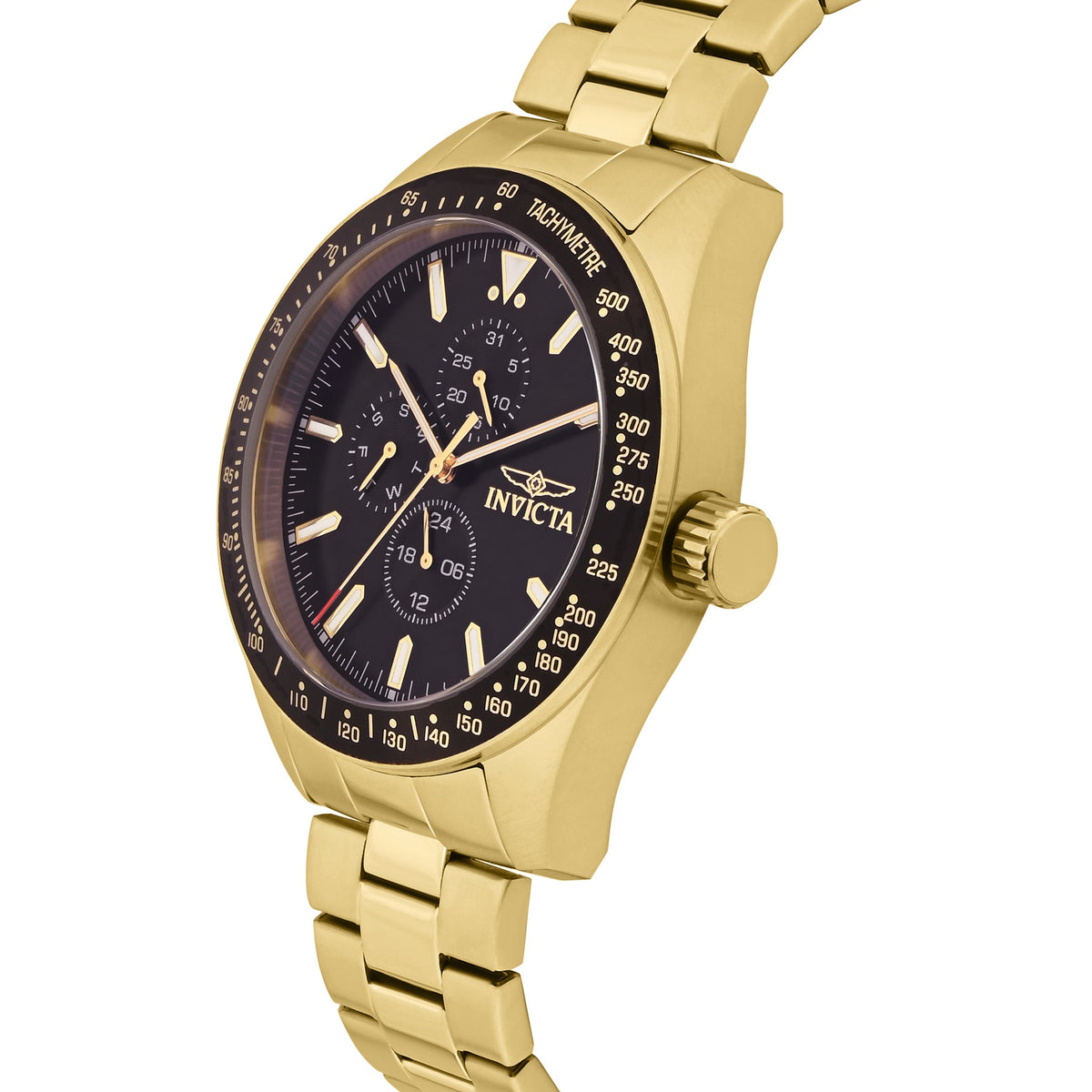 Invicta Aviator Quartz Black Dial Gents Watch - 38968