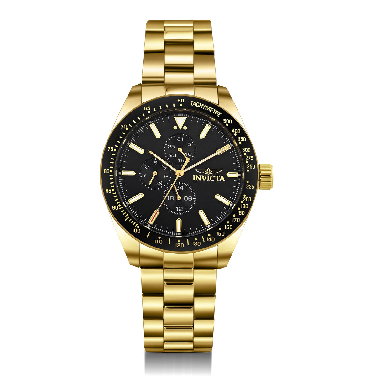 Invicta Aviator Quartz Black Dial Gents Watch - 38968