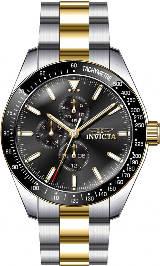Invicta Aviator Analog Black Dial Mens Watch - 38969