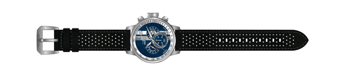 Invicta Leather Analogue Multicolor Dial, Band Color Black Mens Watch-39023