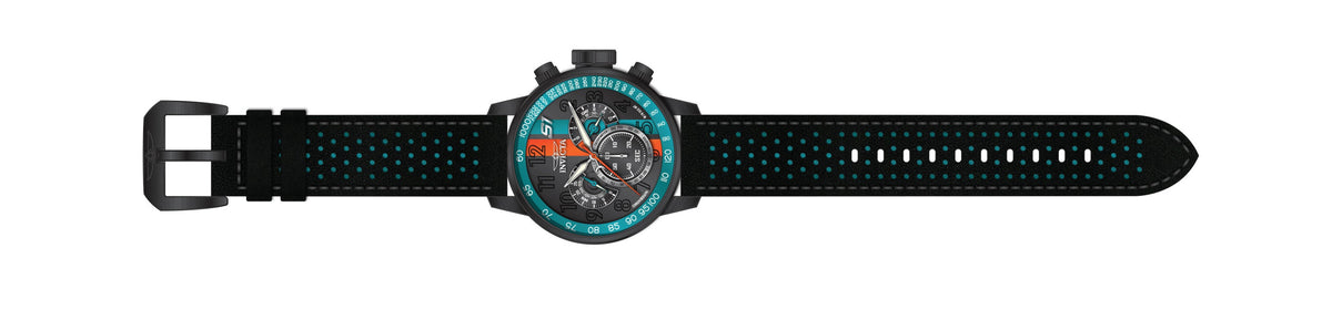 Invicta Leather Analogue Multicolour Dial Mens Watch-39024, Band Color-Black