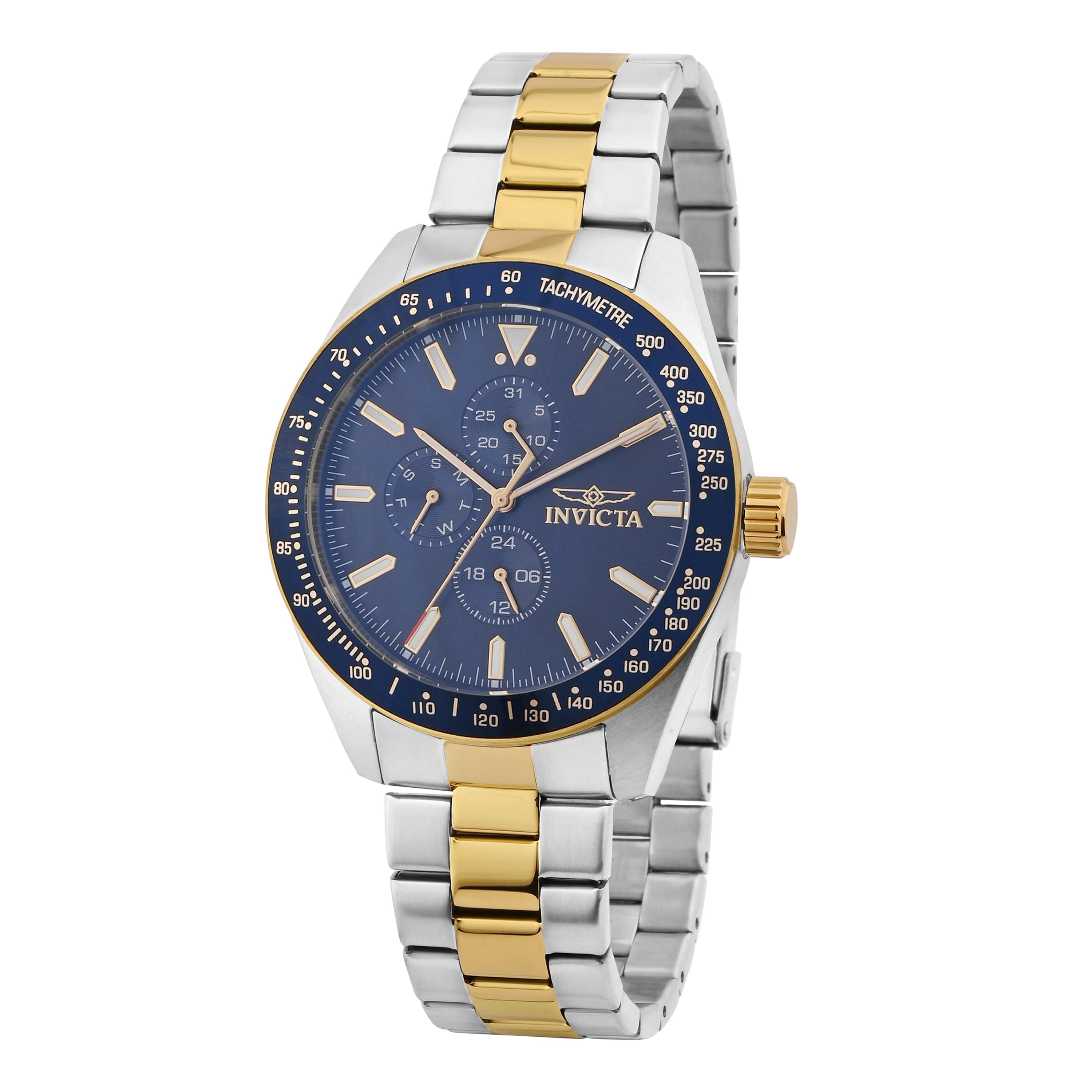 Invicta Aviator Quartz Blue Dial Gent&