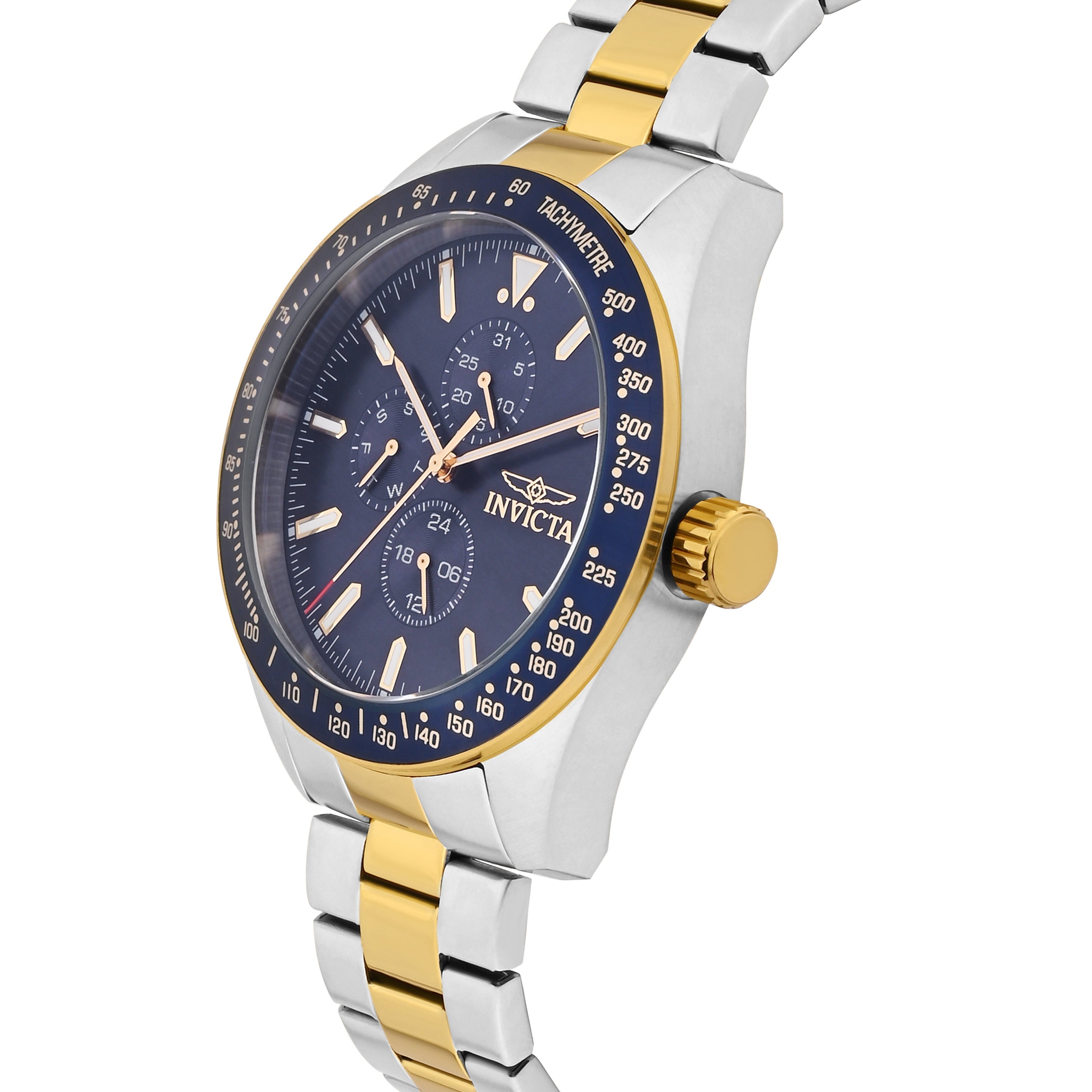 Invicta Aviator Quartz Blue Dial Gent&