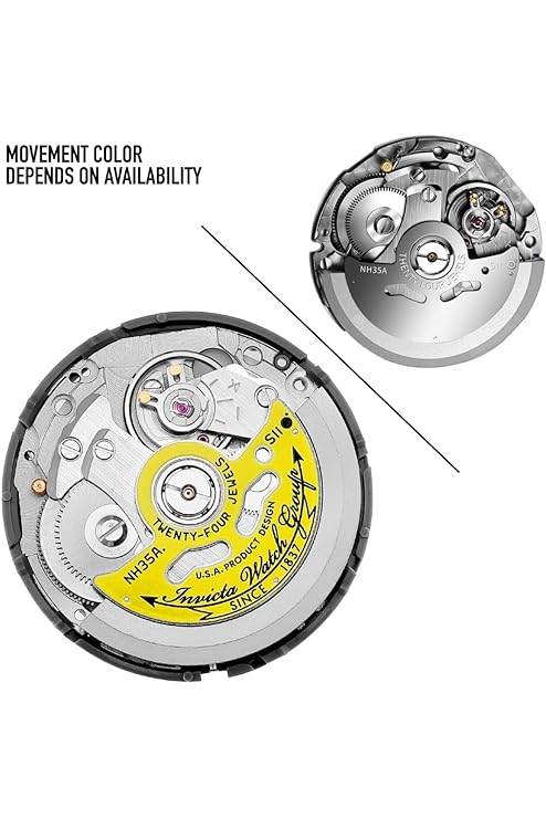 Invicta Stainless Steel Analogue Black Dial, Band Color Silver Men&
