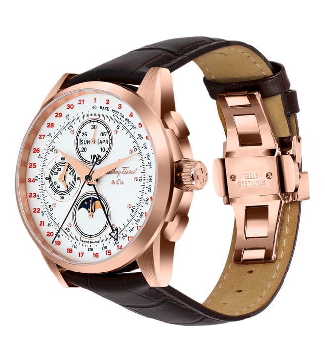 Mathey-Tissot Swiss Made Heritage Automatic White Dial Analog Watch for Gents - H711CHTLPI