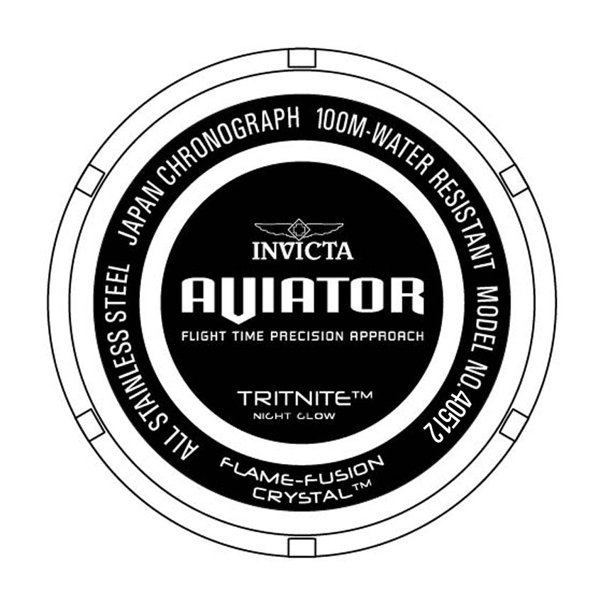 Invicta Aviator Multicolour Dial Men&