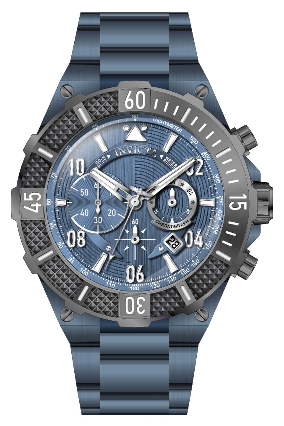 Invicta Aviator Blue Dial Mens Watch - 40516