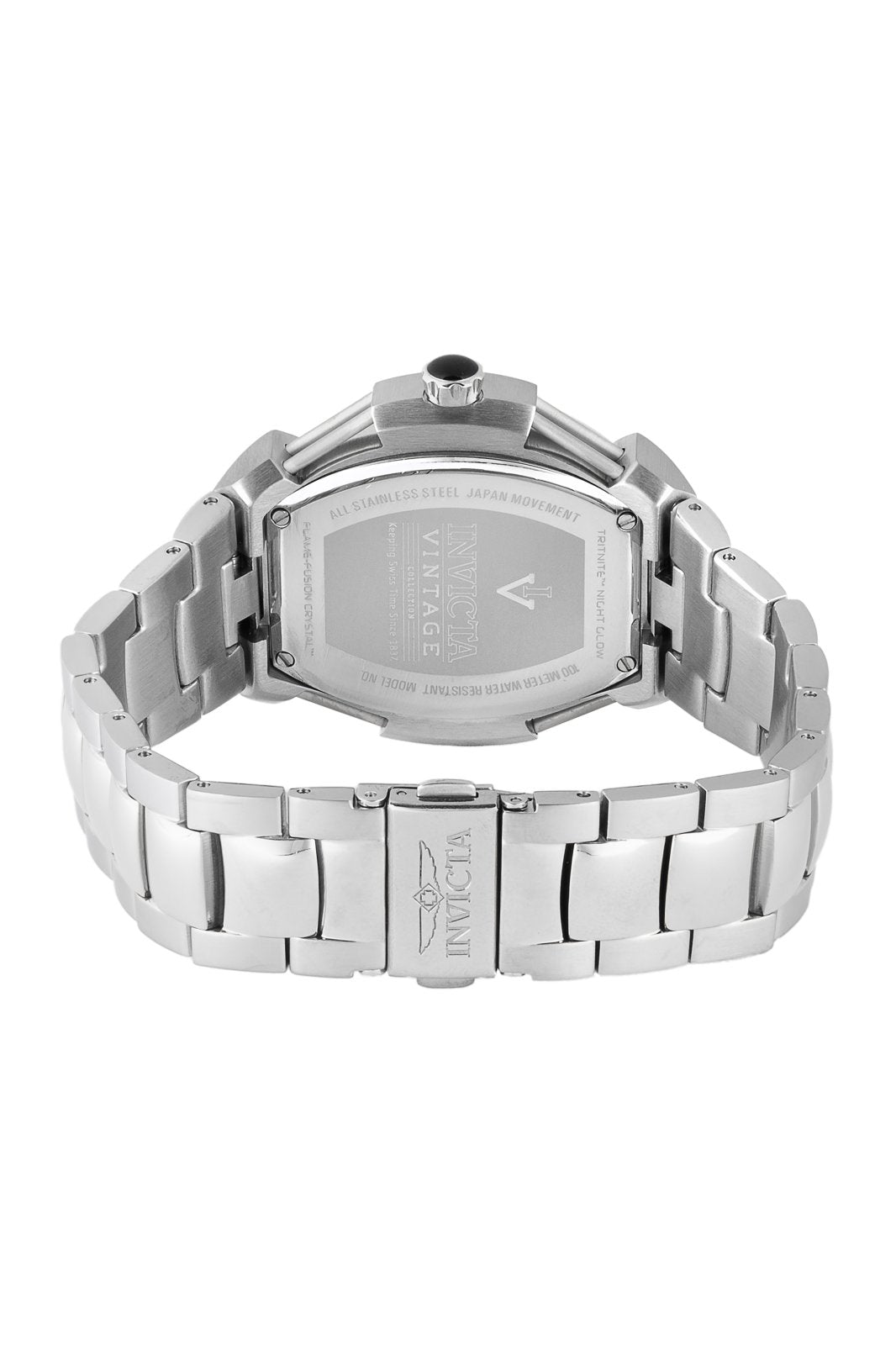 Invicta Vintage Quartz Black Dial Analog Watch For Gents - 41614