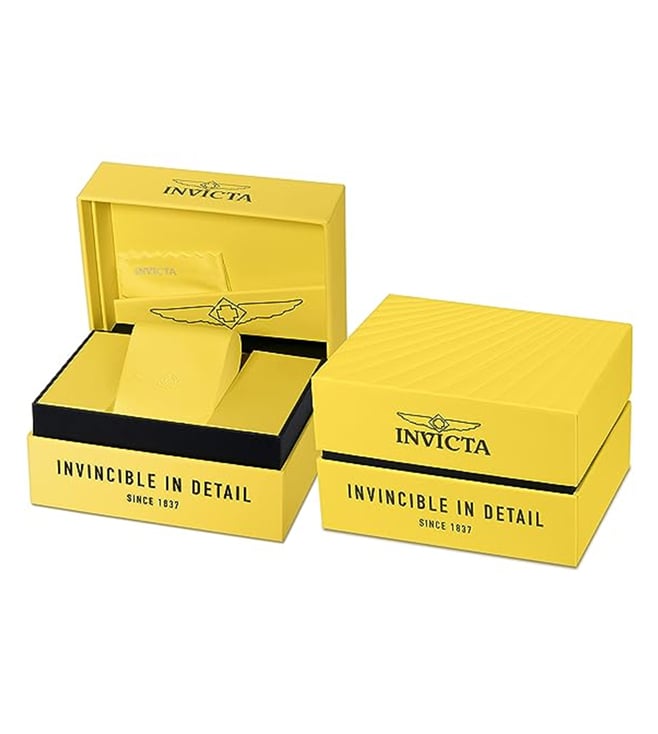 Invicta Vintage Quartz Black Dial Analog Watch For Gents - 41615
