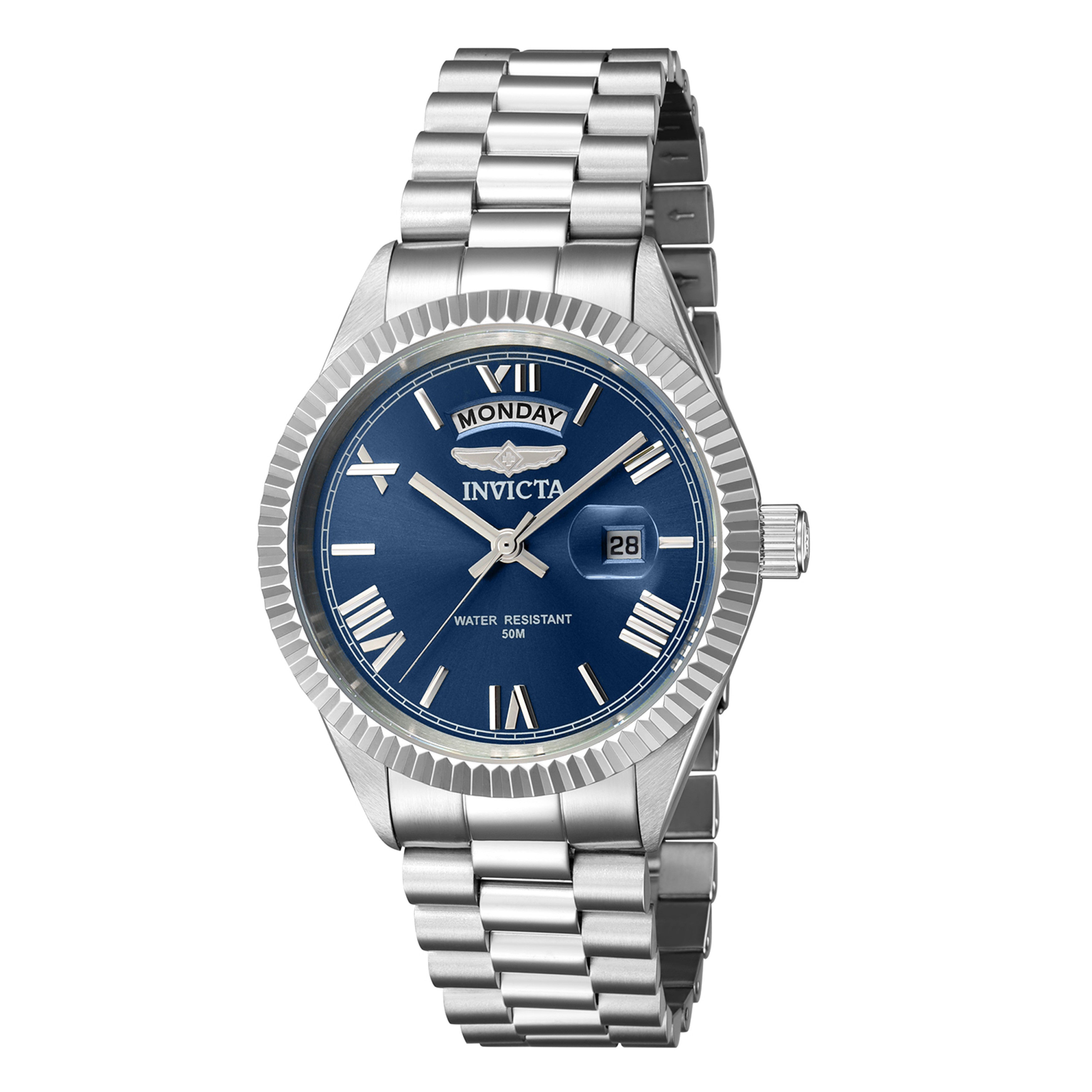 Invicta Specialty Quartz Blue Dial Analog Watch For Gents - 43935