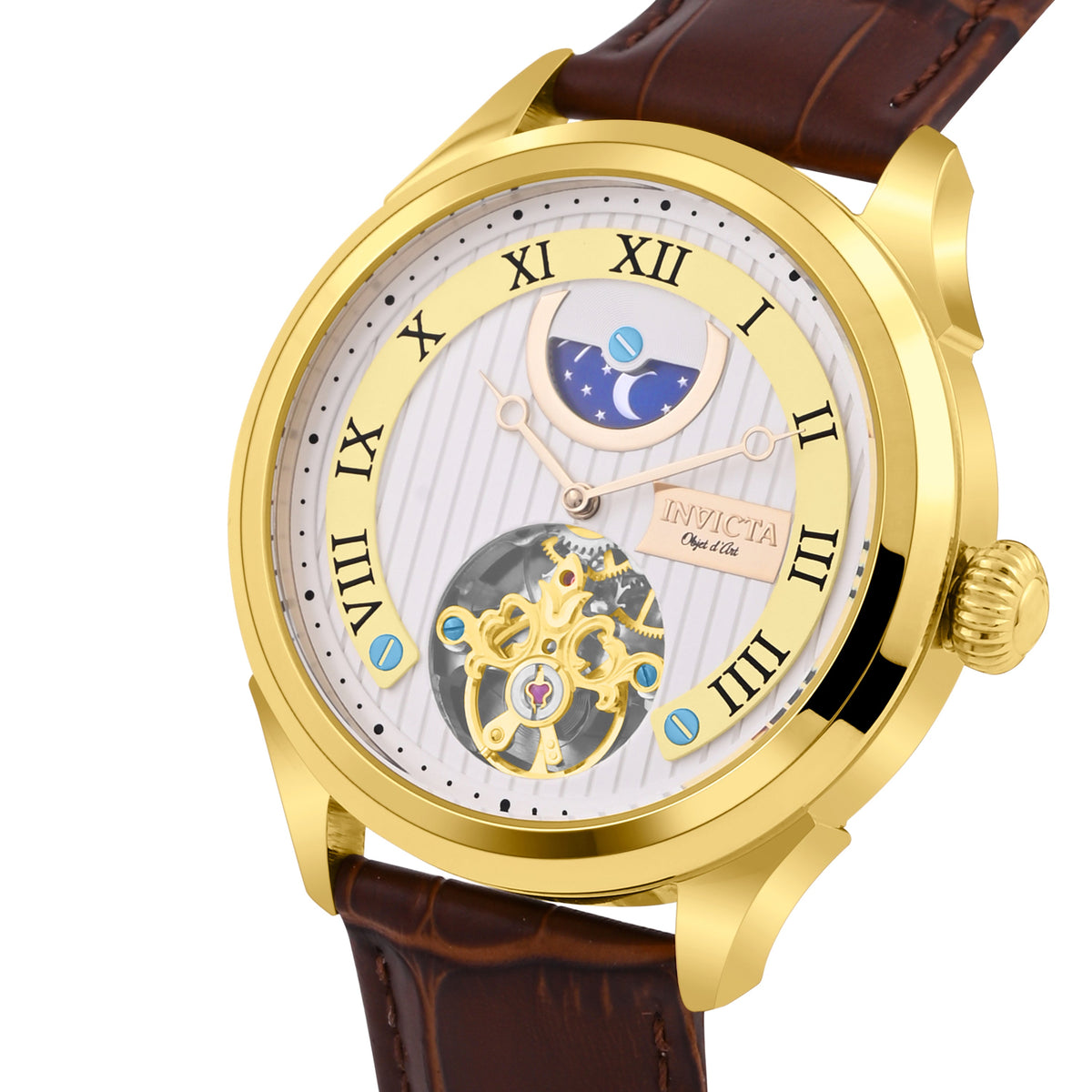 Invicta Objet D Art Automatic Silver Dial Analog Watch For Gents - 44011