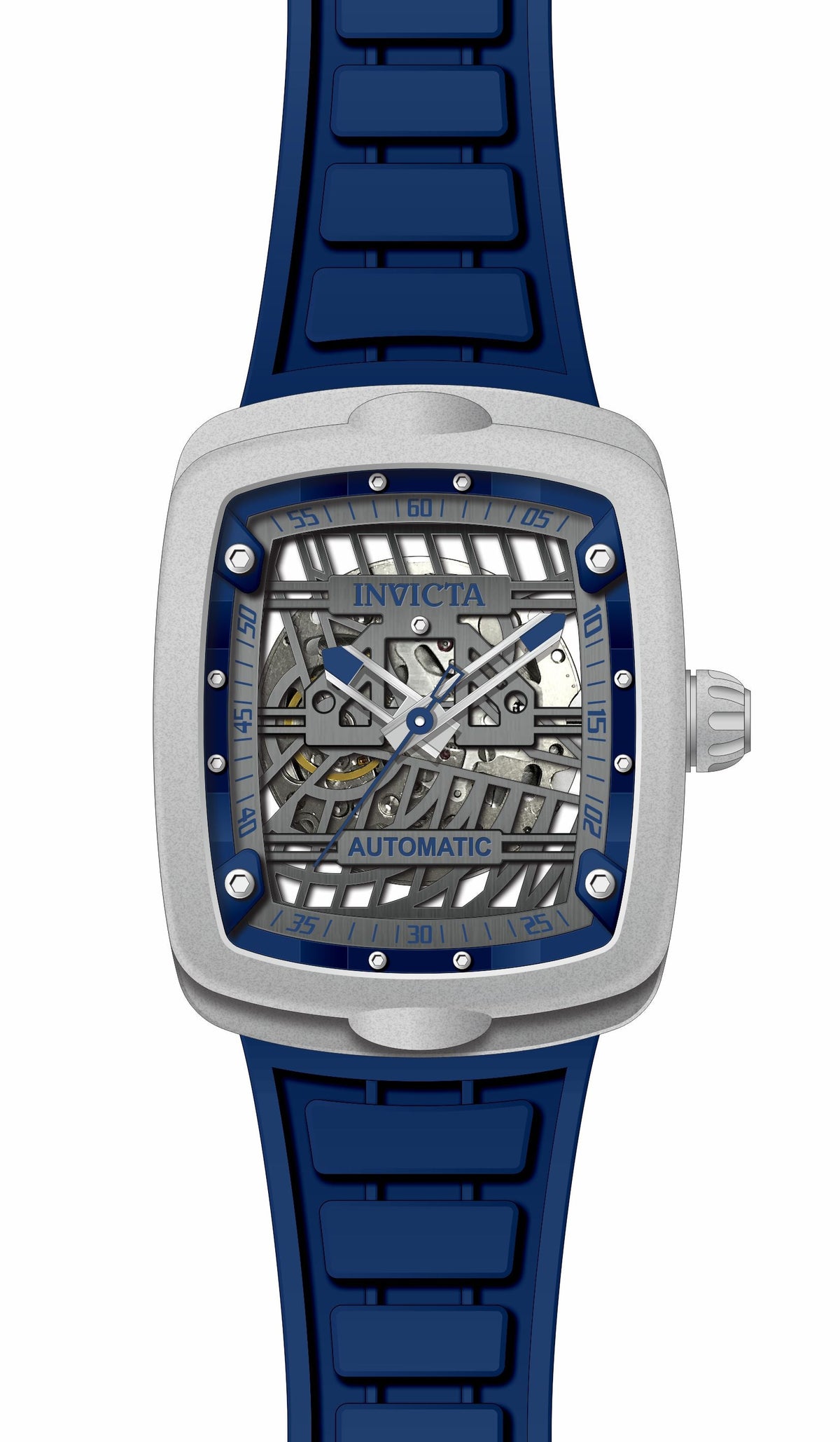 Invicta Silicone Analogue Multicolor Dial, Band Color Blue Mens Watch-44212