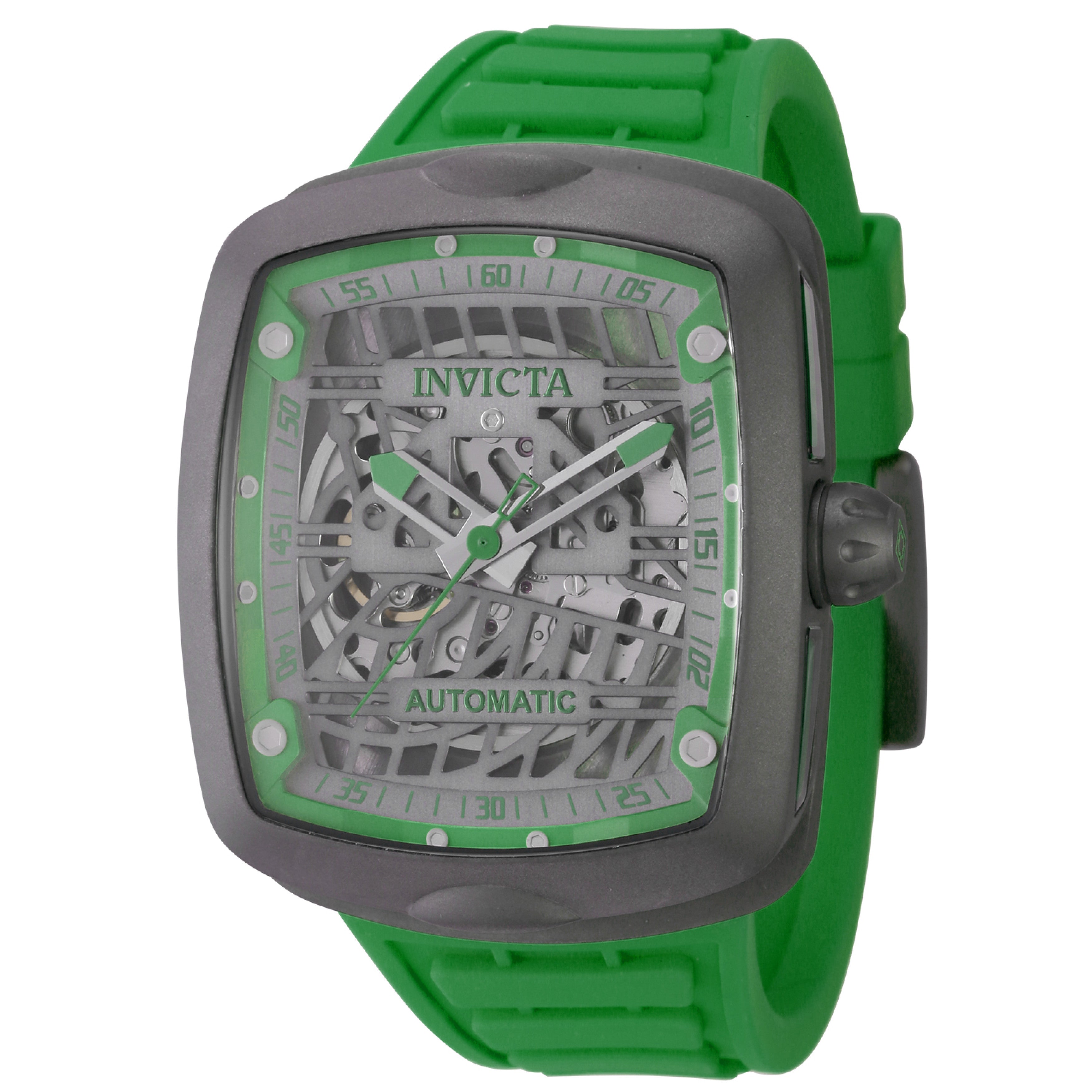 Invicta Silicone Analogue Multicolor Dial Men&