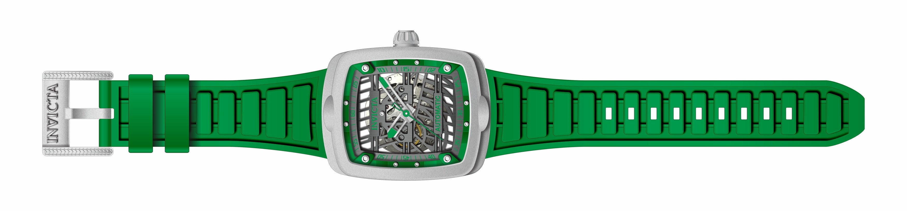 Invicta Silicone Analogue Multicolor Dial Men&