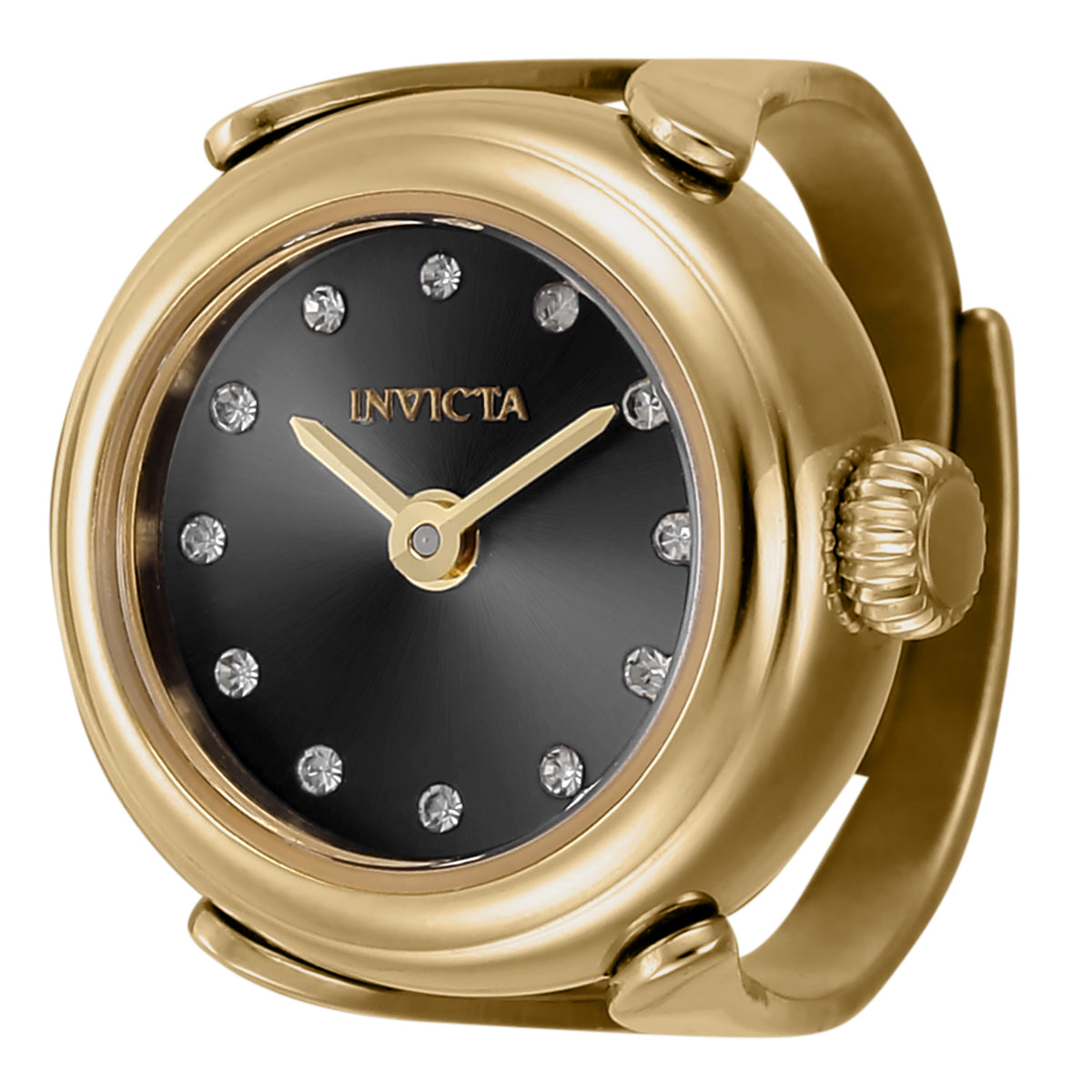 Invicta Black Finger Ring Watch For - Ladies 44482