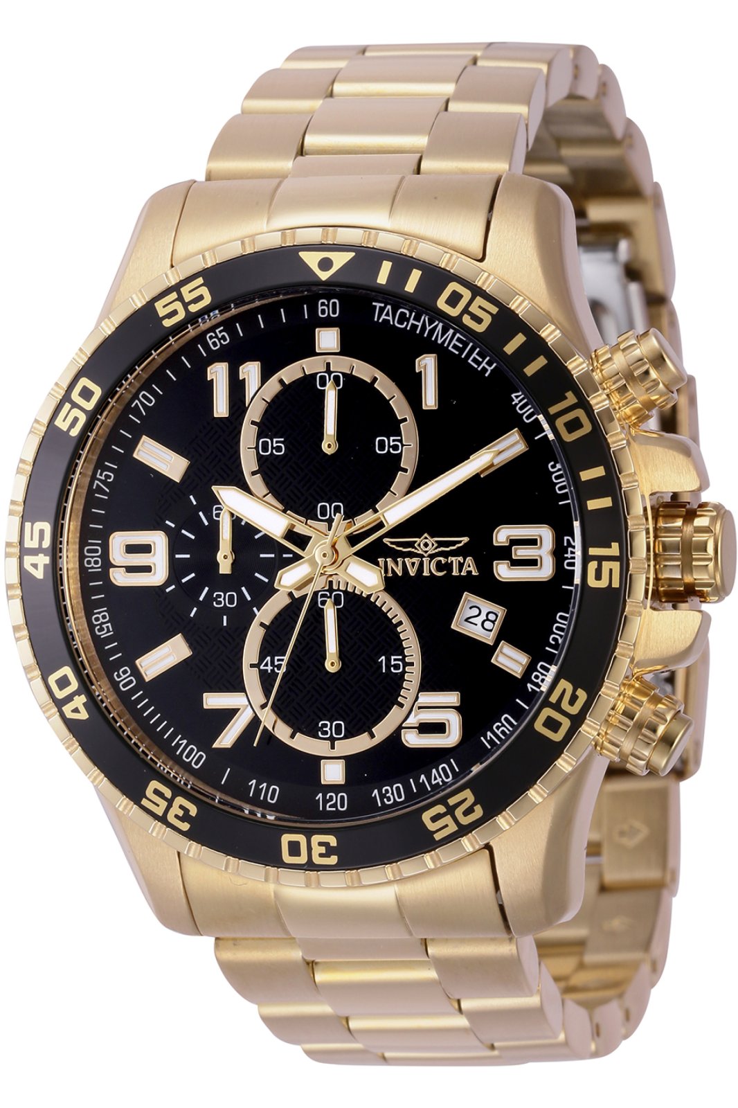 Invicta Specialty Quartz Black Dial Analog Watch For Gents - 44525