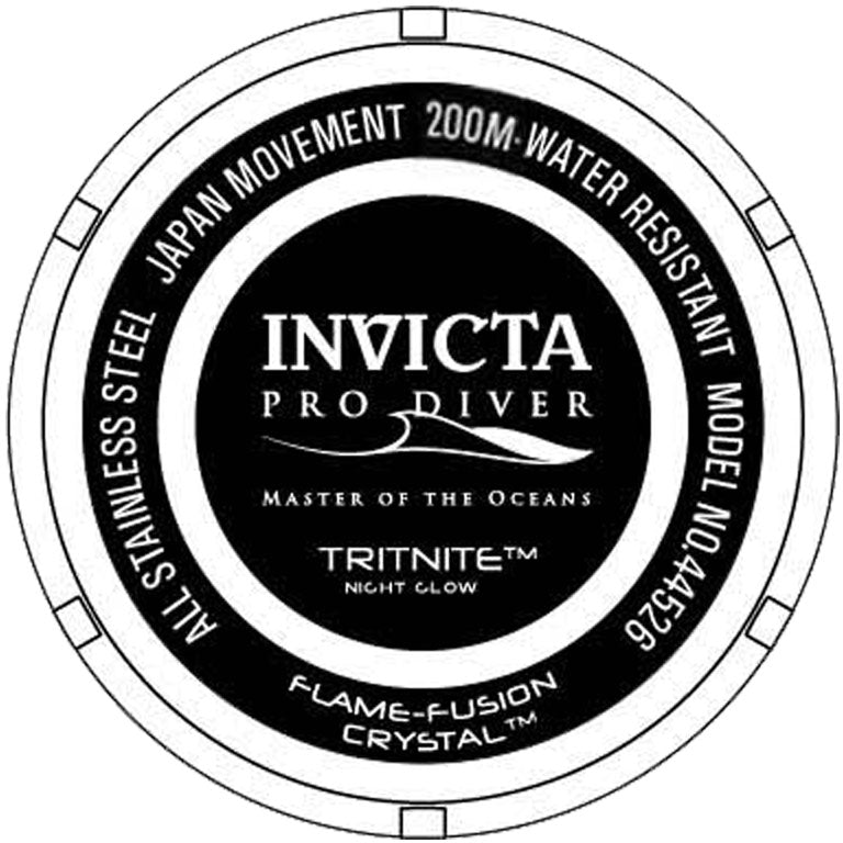 Invicta Pro Diver Quartz Black Dial Analog Watch for Men - 44526