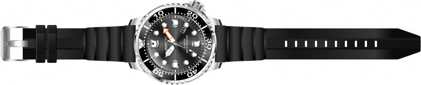 Invicta Mens Silicone Pro Diver Analog Black Dial Watch - 44832