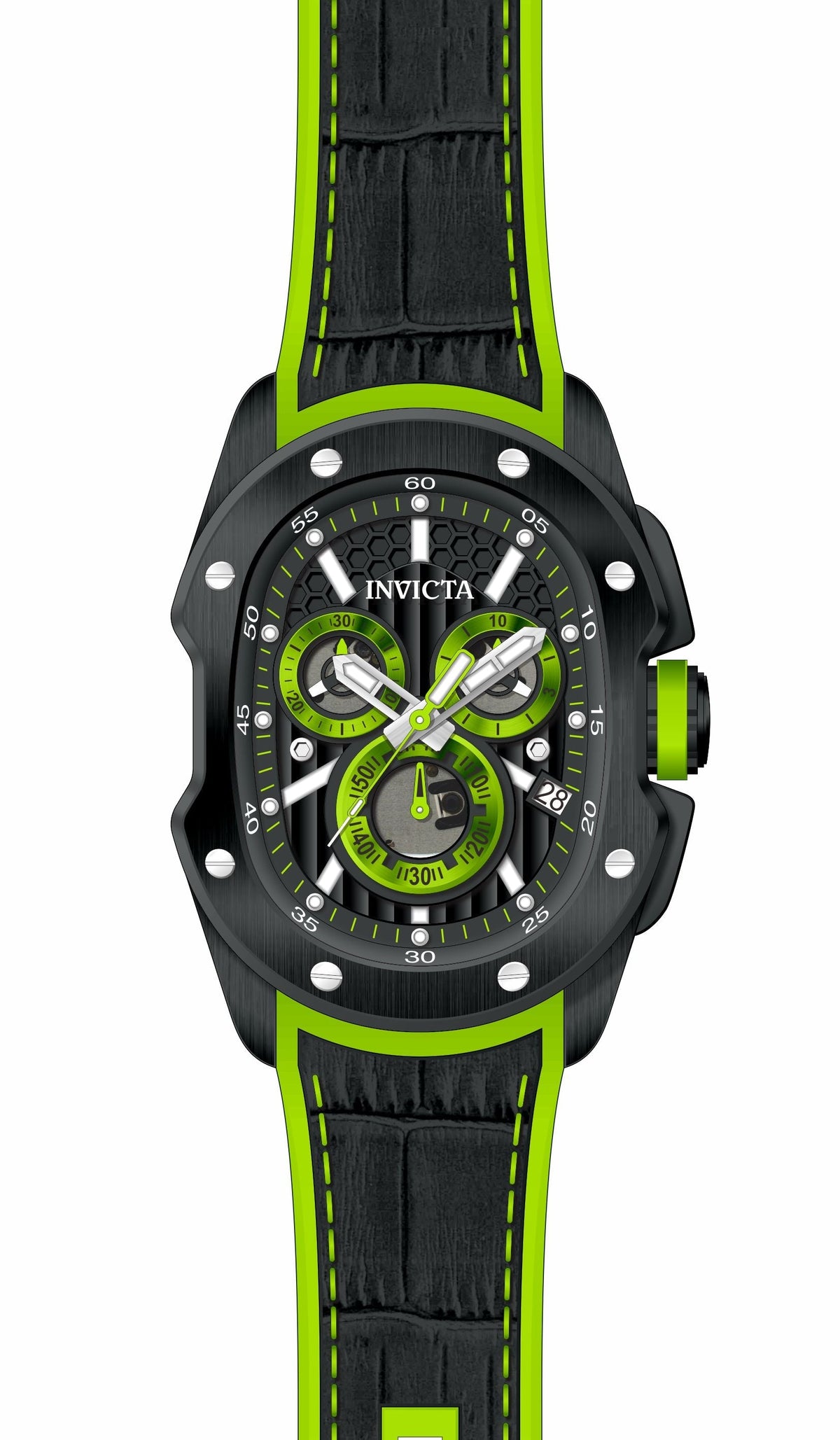 Invicta Lupah Black Dial Mens Watch - 45437