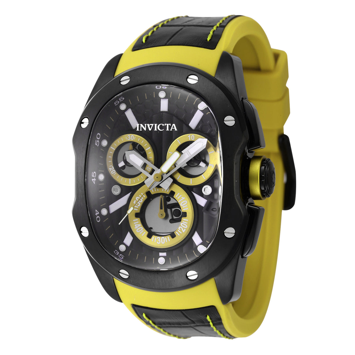 Invicta Lupah Black Dial Mens Quartz Watch - 45439